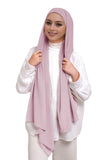 Premium Chiffon Hijab with Matching Jersey Back-Tie Undercap Attached