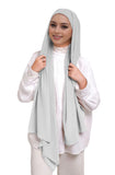 Premium Chiffon Hijab with Matching Jersey Back-Tie Undercap Attached